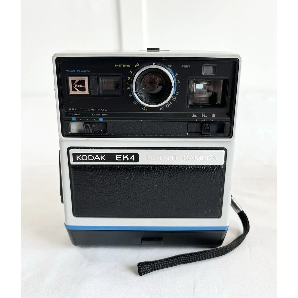 Vintage 1970s‎ Kodak EK4 Instant Camera Box Manual Photography Collect Untested